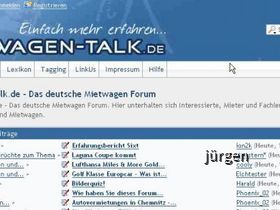 Screenshot Mietwagen-Talk